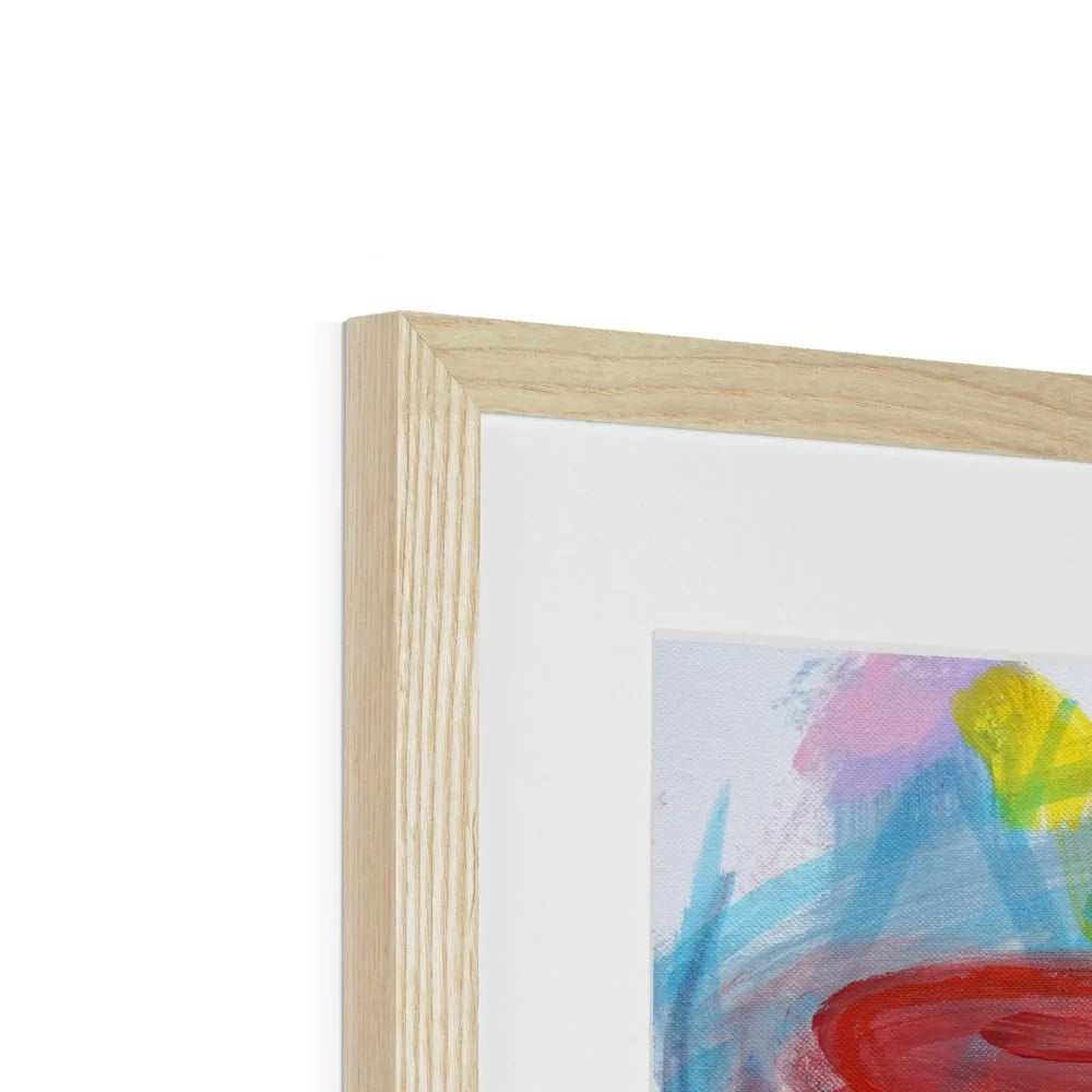 Let's Play Framed & Mounted Abstract Art Print