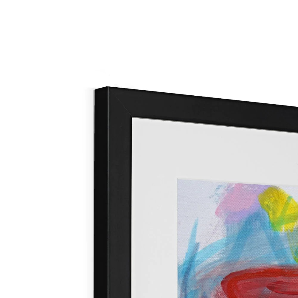 Let's Play Framed & Mounted Abstract Art Print