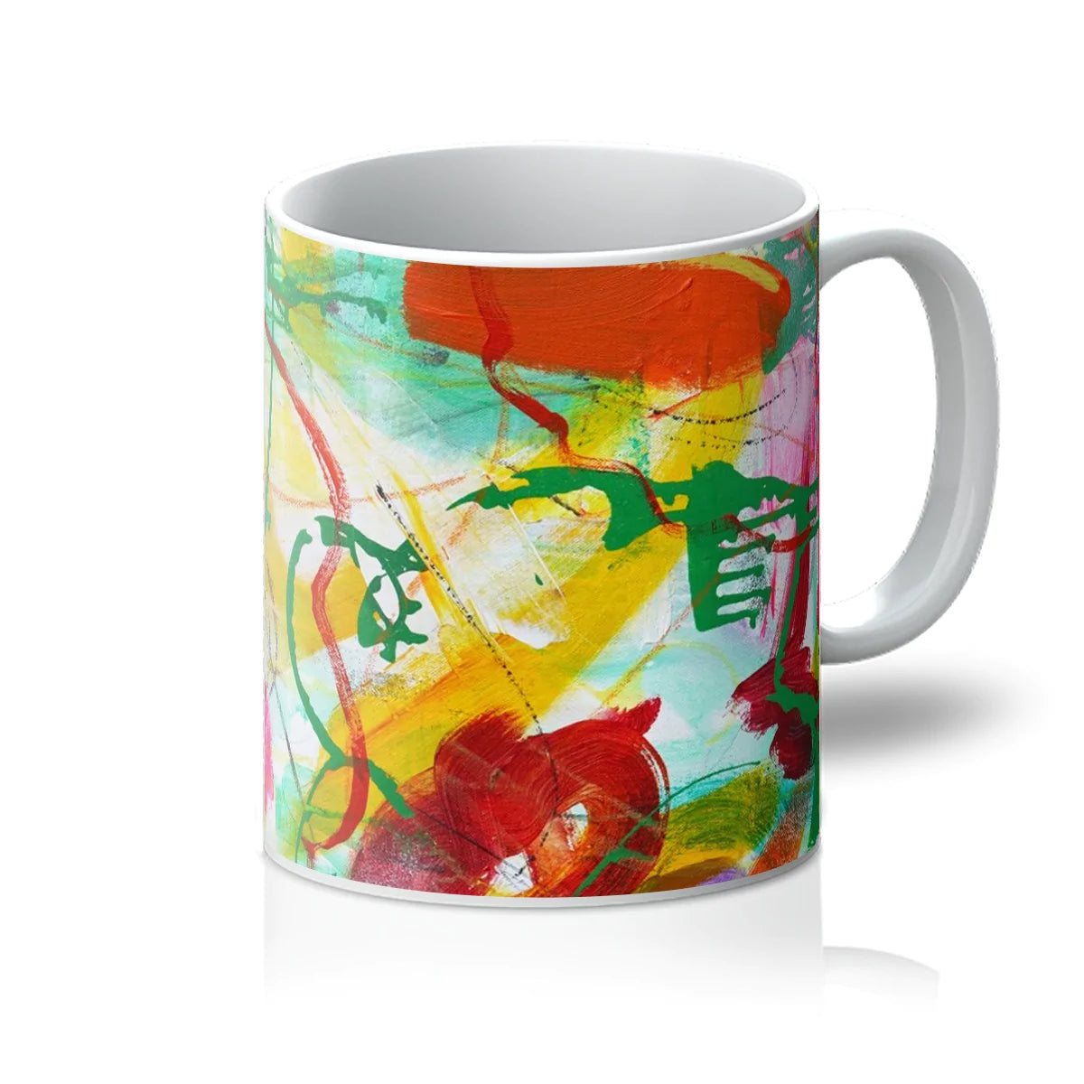 Broad Bean Abstract Art Mug