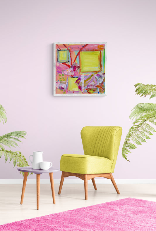 Pink, yellow and dog roses