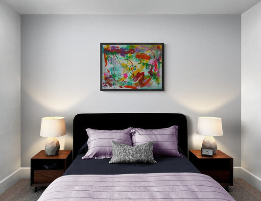 Broad Bean-Original Abstract Expressive Painting