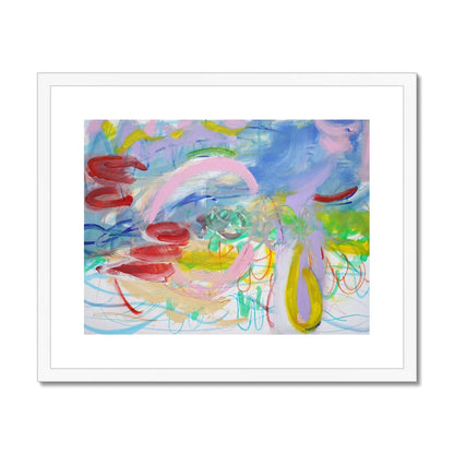 Let's Play Framed & Mounted Abstract Art Print