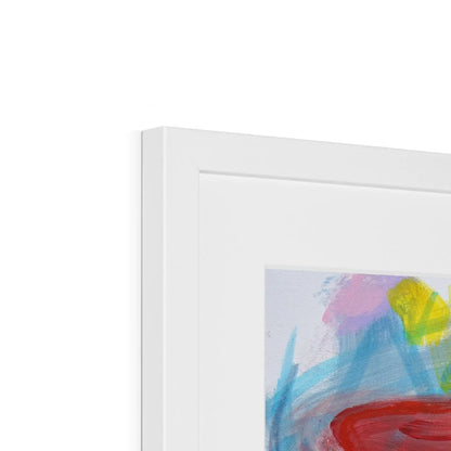 Let's Play Framed & Mounted Abstract Art Print