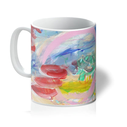Let's Play Colourful Abstract Art Mug
